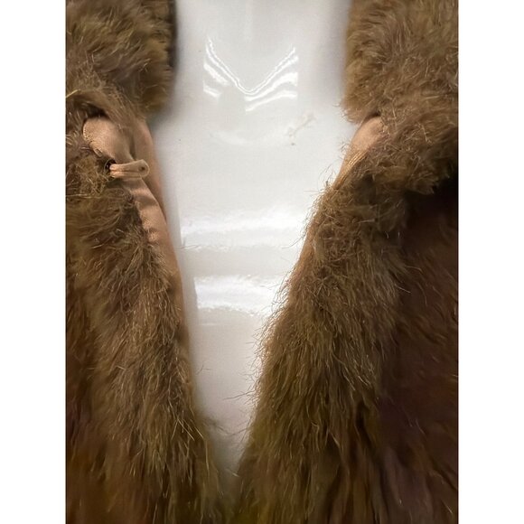Vintage Setmar New York Women’s Brown Faux Fur Vest S/M - Picture 6 of 8